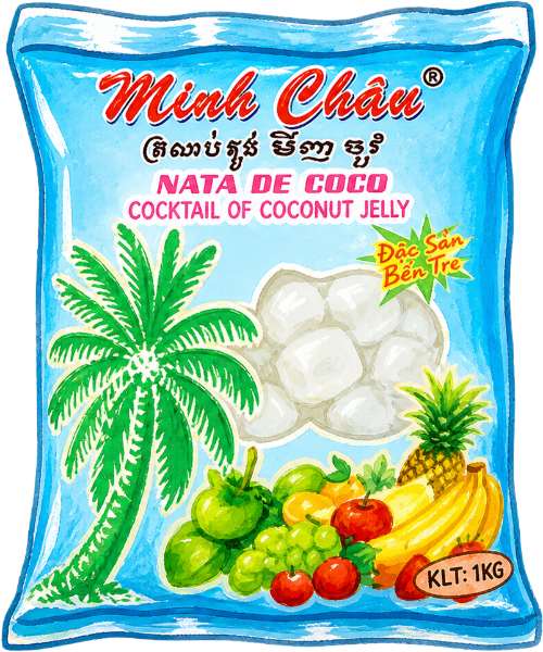 Thạch dừa, ăn vặt 3