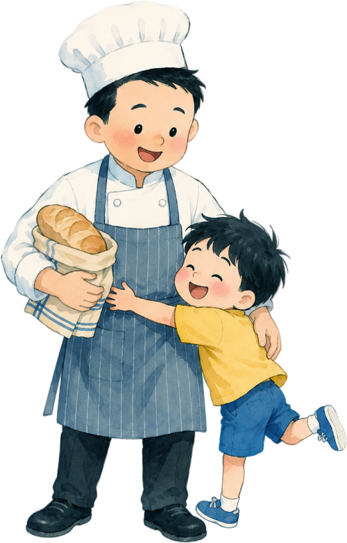 Bố và con, vui vẻ 3