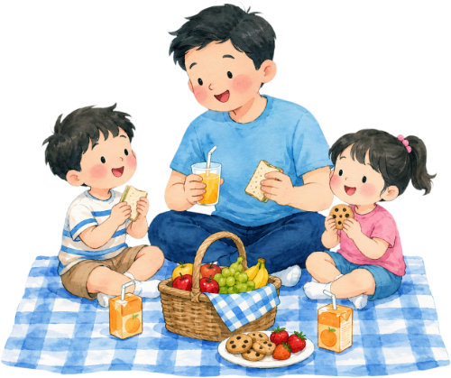 Bố và con, vui vẻ 4