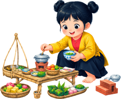 Cô bé, chơi trò chơi 3
