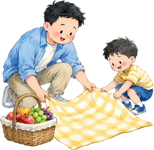 Bố và con, vui vẻ 7