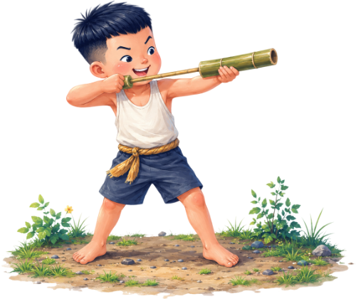 Cậu bé, chơi trò chơi 4