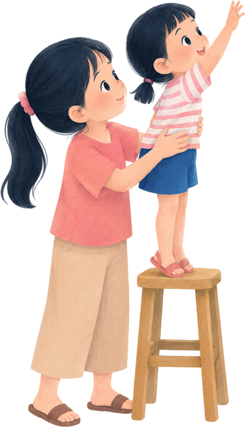 Trẻ em, lấy đồ trên cao