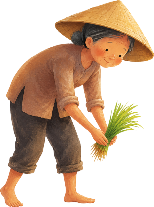 Nông dân, cấy lúa 2