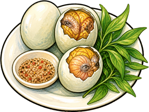 Hột vịt lộn, trứng vịt lộn