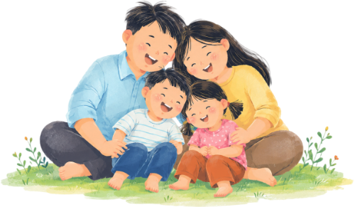 Gia đình, vui vẻ