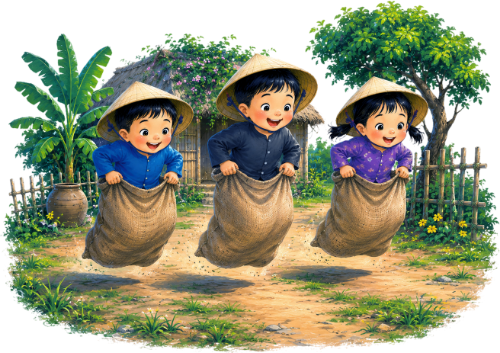 Cậu bé, cô bé, nhảy bao 1