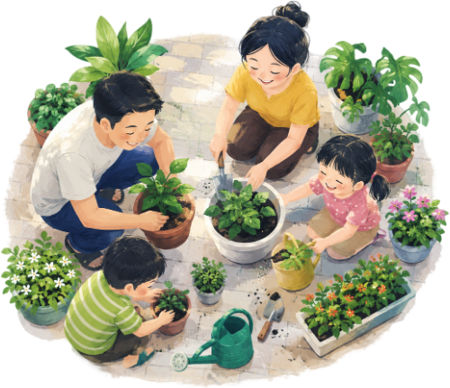 Gia đình, vui vẻ 7
