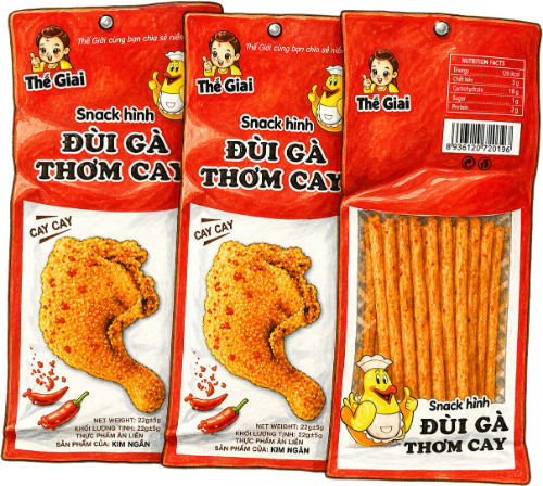 Đùi gà que, ăn vặt 2