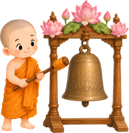 Sư thầy, gõ chuông 1