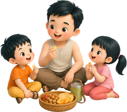 Bố và con, vui vẻ 2