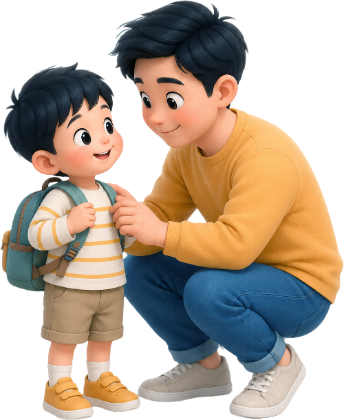 Bố và con, vui vẻ 2