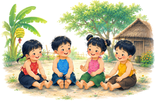 Cô bé, vui vẻ