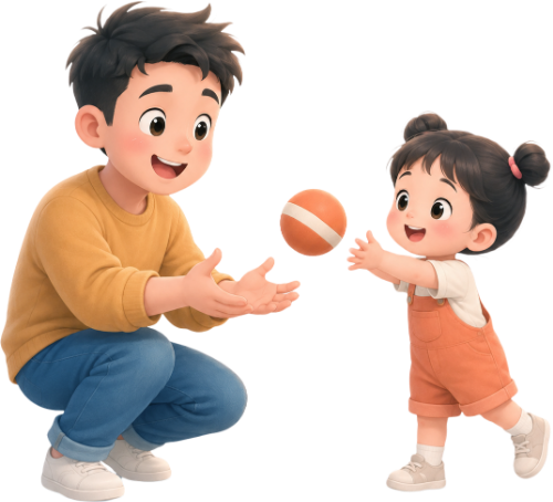 Bố và con, vui vẻ 6