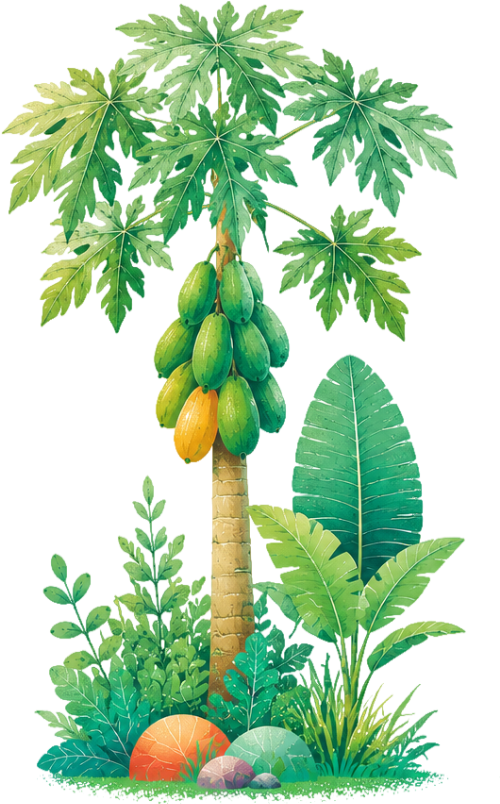 Cây cối, đu đủ