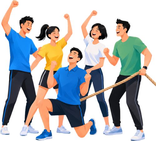 Team building, vui vẻ 5