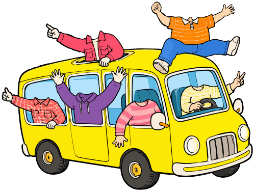Xe bus, di chuyển