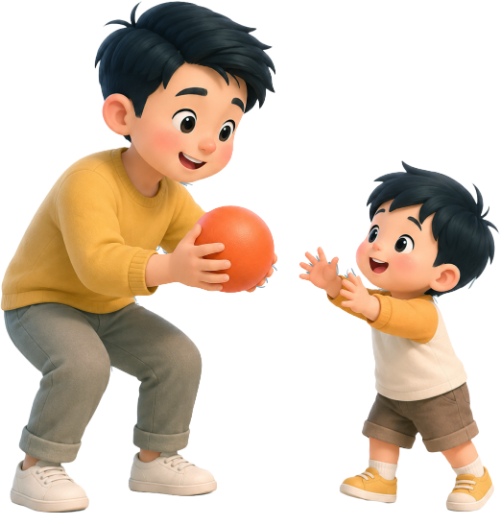 Bố và con, vui vẻ 3