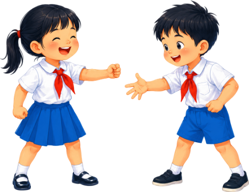 Cậu bé, cô bé, oẳn tù tì