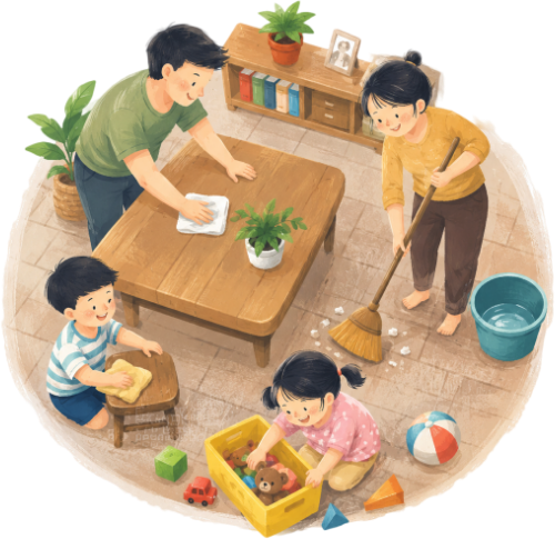 Gia đình, vui vẻ 4