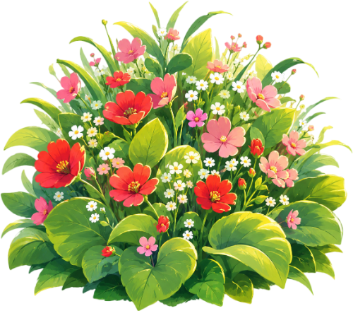 Bụi cỏ, bụi hoa