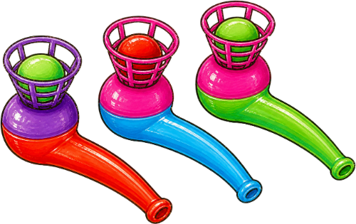Thổi bóng, đồ chơi 9
