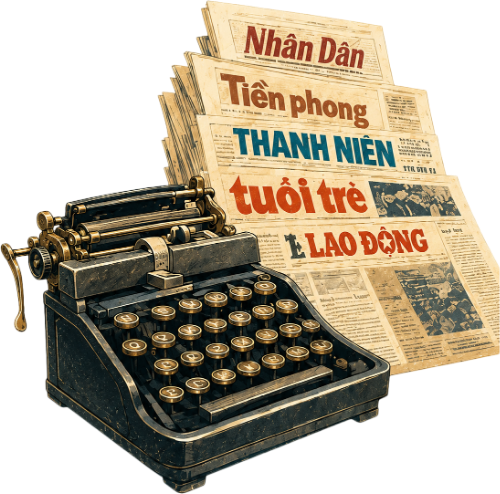 Máy đánh chữ, báo 3