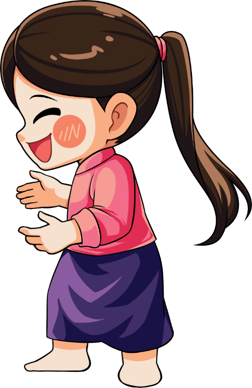 Cô bé, vui vẻ