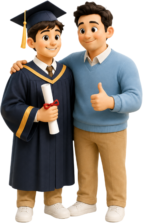 Bố và con, vui vẻ 8