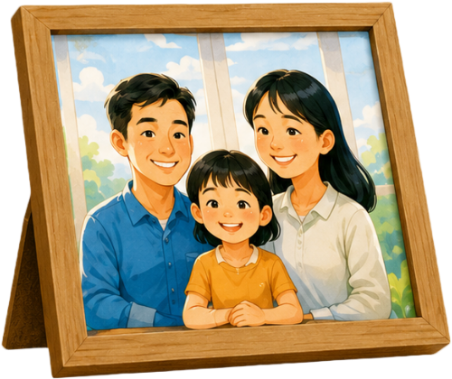 Khung ảnh, ảnh gia đình