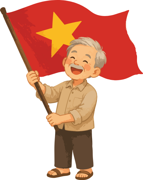 lá cờ, cờ, người cầm cờ, người Việt Nam, flag, quốc kỳ 5