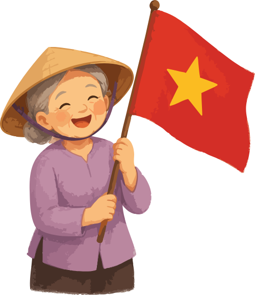 lá cờ, cờ, người cầm cờ, người Việt Nam, flag, quốc kỳ 6