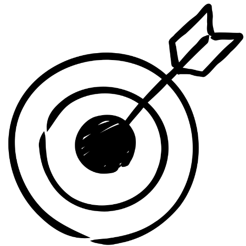 icon, vẽ tay, mục tiêu, giới hạn