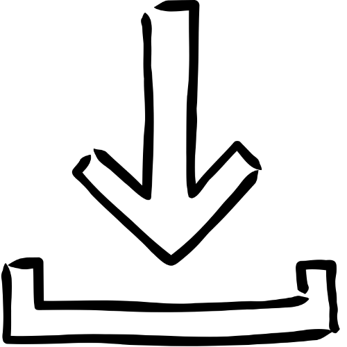 icon, vẽ tay, tải xuống, tải về, download