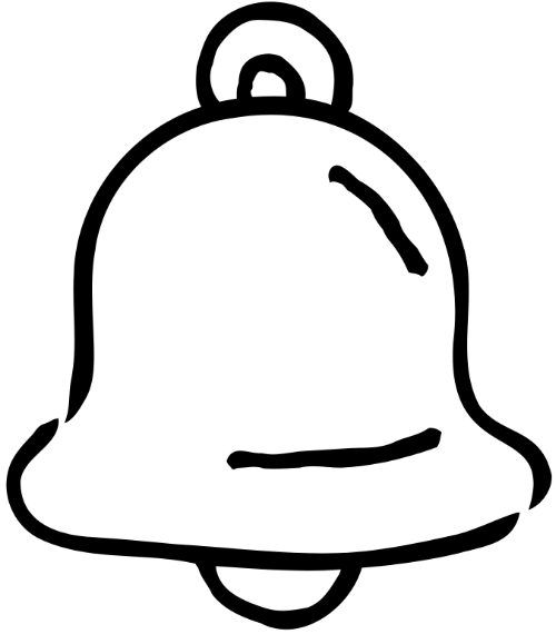 icon, vẽ tay, chuông, thông báo