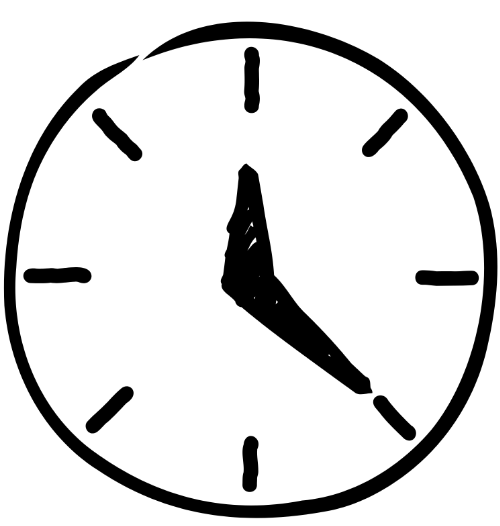 icon, vẽ tay, đồng hồ, thời gian, thời hạn