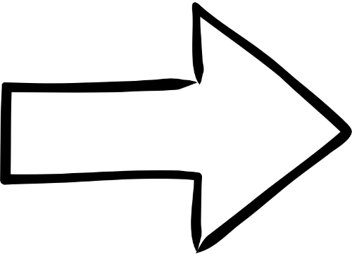 icon, vẽ tay, mũi tên