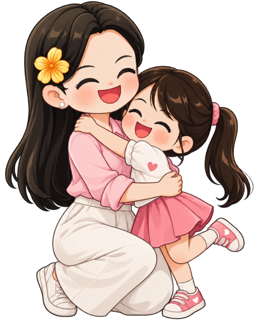 Mẹ và con, gia đình