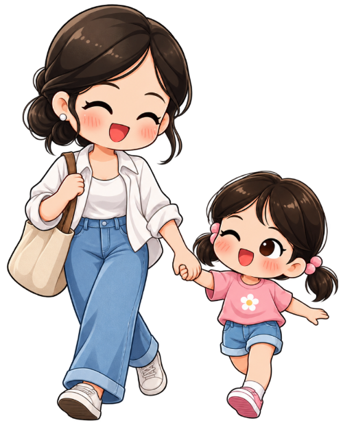 Mẹ và con, gia đình
