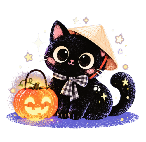 Con mèo đen, haloween