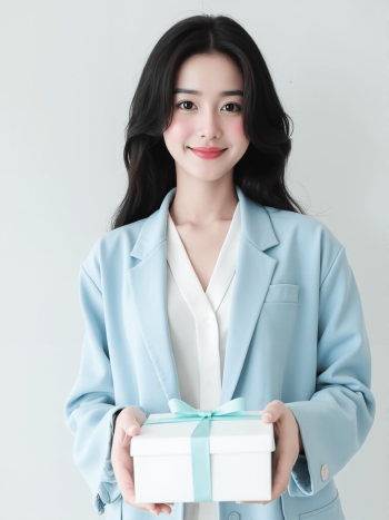 Cô gái, con gái, phụ nữ, hộp quà, sinh viên, quảng cáo, Việt Nam