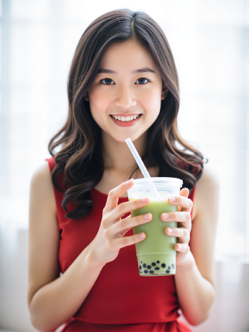 Cô gái, con gái, phụ nữ, học sinh, sinh viên, nước uống, quảng cáo, Việt Nam