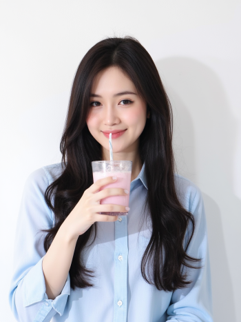 Cô gái, con gái, phụ nữ, học sinh, sinh viên, nước uống, quảng cáo, Việt Nam