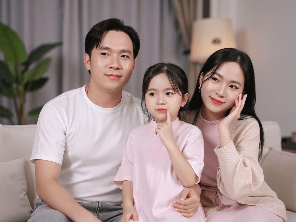 Gia đình, family, bố mẹ, con gái, ảnh gia đình (2)