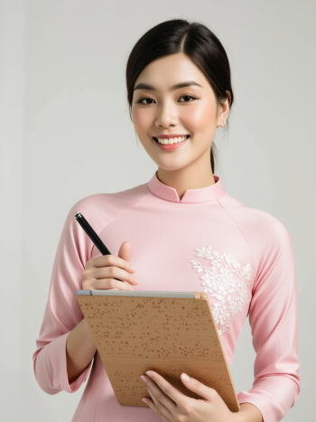 Phụ nữ, con gái, nữ, giáo viên, teacher, Việt Nam, nền đơn sắc
