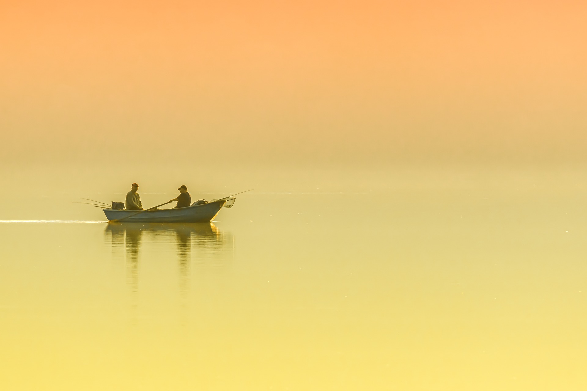 Bình minh, bầu trời, thuyền, nền, background - analogicus