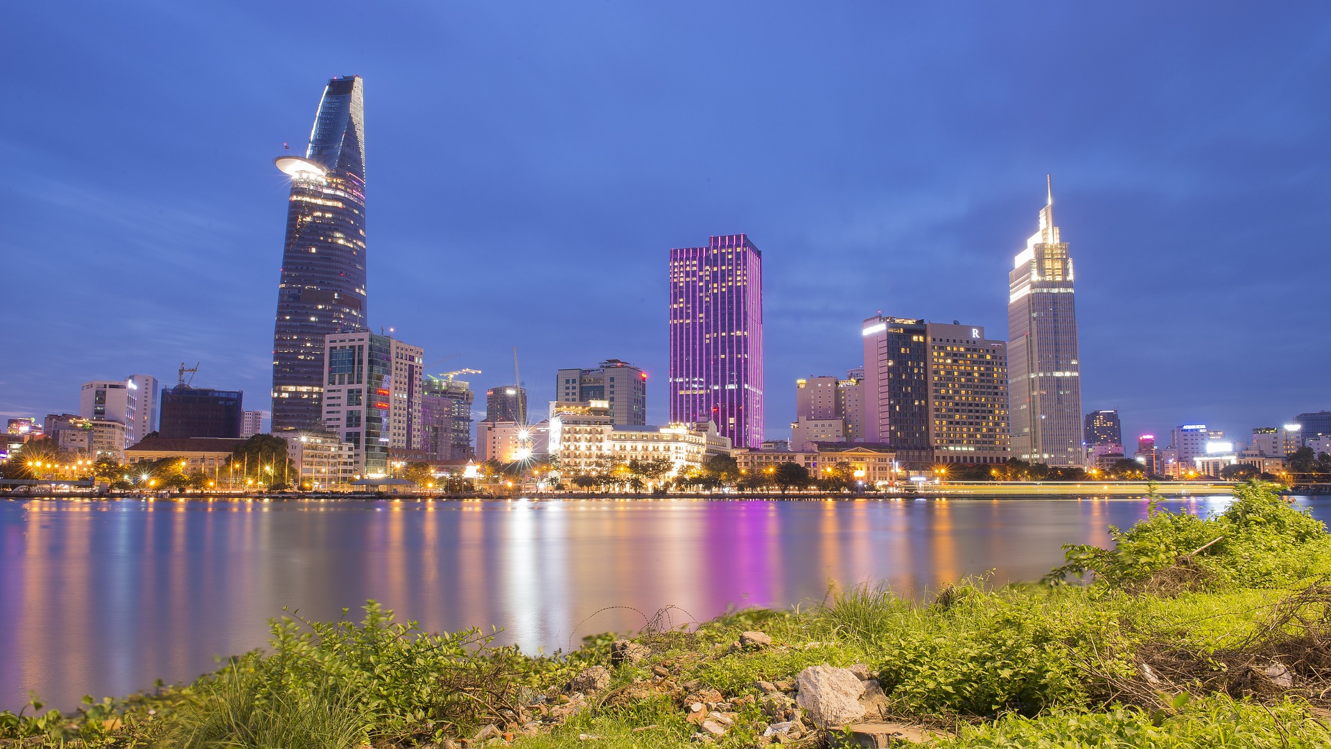 Bitexco, Sài Gòn, Hồ Chí Minh, Việt Nam, Viet Nam, bờ sông - maiquocdung171