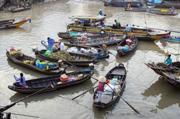 Chợ nổi, chợ, miền tây, Việt Nam, VietNam -  (1)