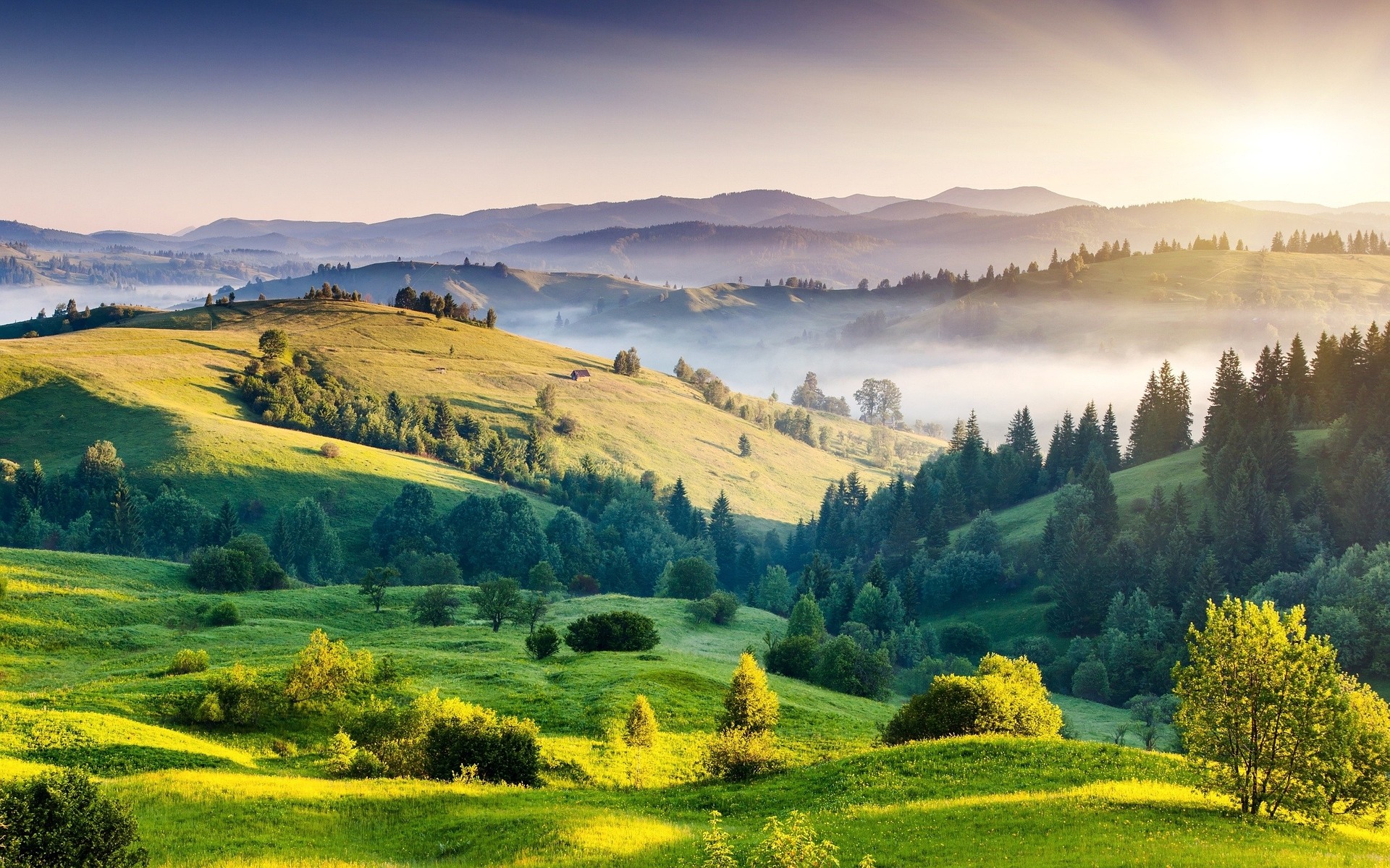 Cỏ, bầu trời, sky, grass, cánh đồng, núi, đồi, hill, nền, backround - Yeskay1211