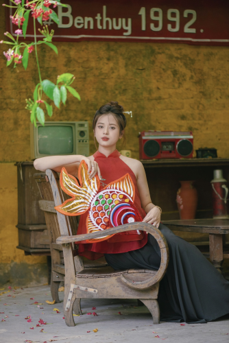 Cô gái, nữ, bạn gái, girl, trung thu, áo yếm - Kademo (1)